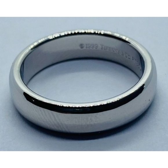 Tiffany & Co 950 Platinum Wedding Band 950PT 1999 Size 4.75
